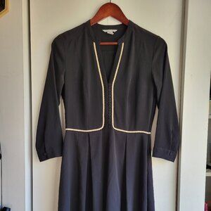 black dress, knee length, US 8